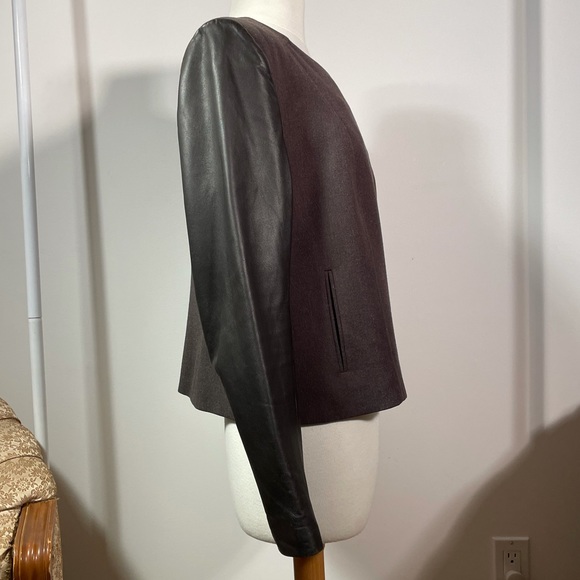 Judith & Charles Wool and Lamb Leather Jacket - Picture 4 of 6